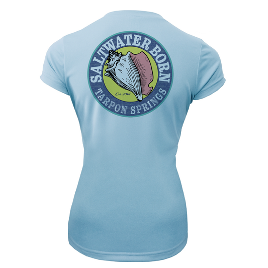 Tarpon Springs Florida Girl Women's Short Sleeve UPF 50+ Dry-Fit Shirt