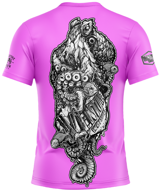 Kraken HI-VIS Pink Dri Fit T-Shirt (Adult/Keiki)