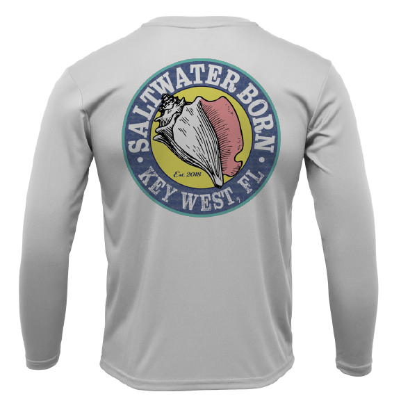 Key West, FL Hogfish Diver Men's Long Sleeve UPF 50+ Dry-Fit Shirt