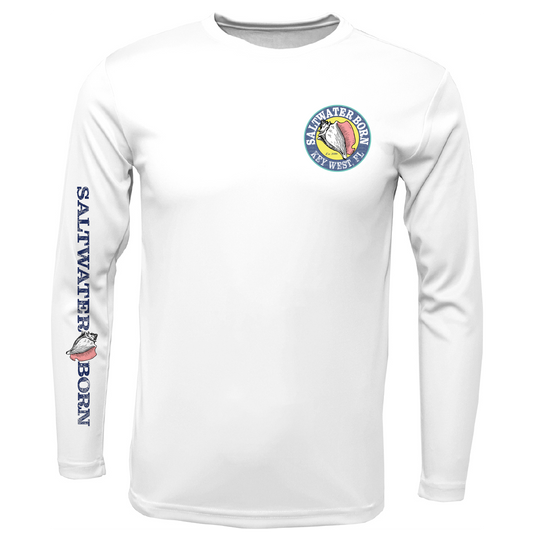 Key West, FL Jumbo Shrimp Long Sleeve UPF 50+ Dry-Fit Shirt