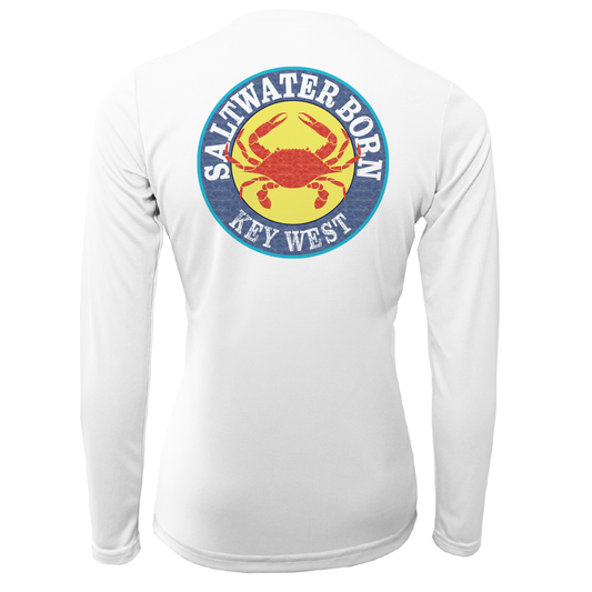 Key West Steamed Crab Women's Long Sleeve UPF 50+ Dry-Fit Shirt