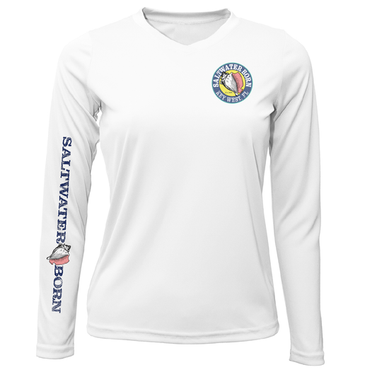 Key West "The Beach Gives me Porpoise" Women's Long Sleeve UPF 50+ Dry-Fit Shirt