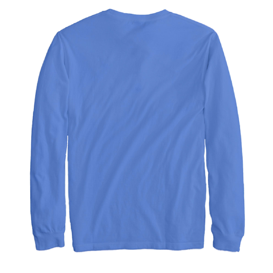 Texas Freshwater Born Linear Logo Men's Cotton Long Sleeve Shirt