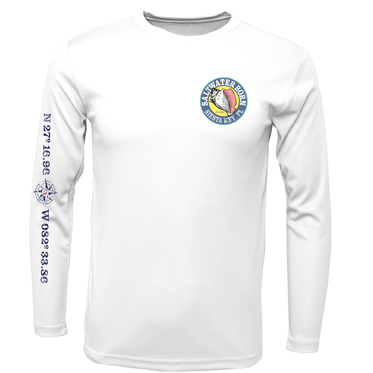 Siesta Key Sailfish Long Sleeve UPF 50+ Dry-Fit Shirt