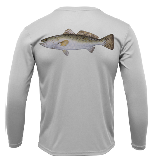 USA Trout Long Sleeve UPF 50+ Dry-Fit Shirt