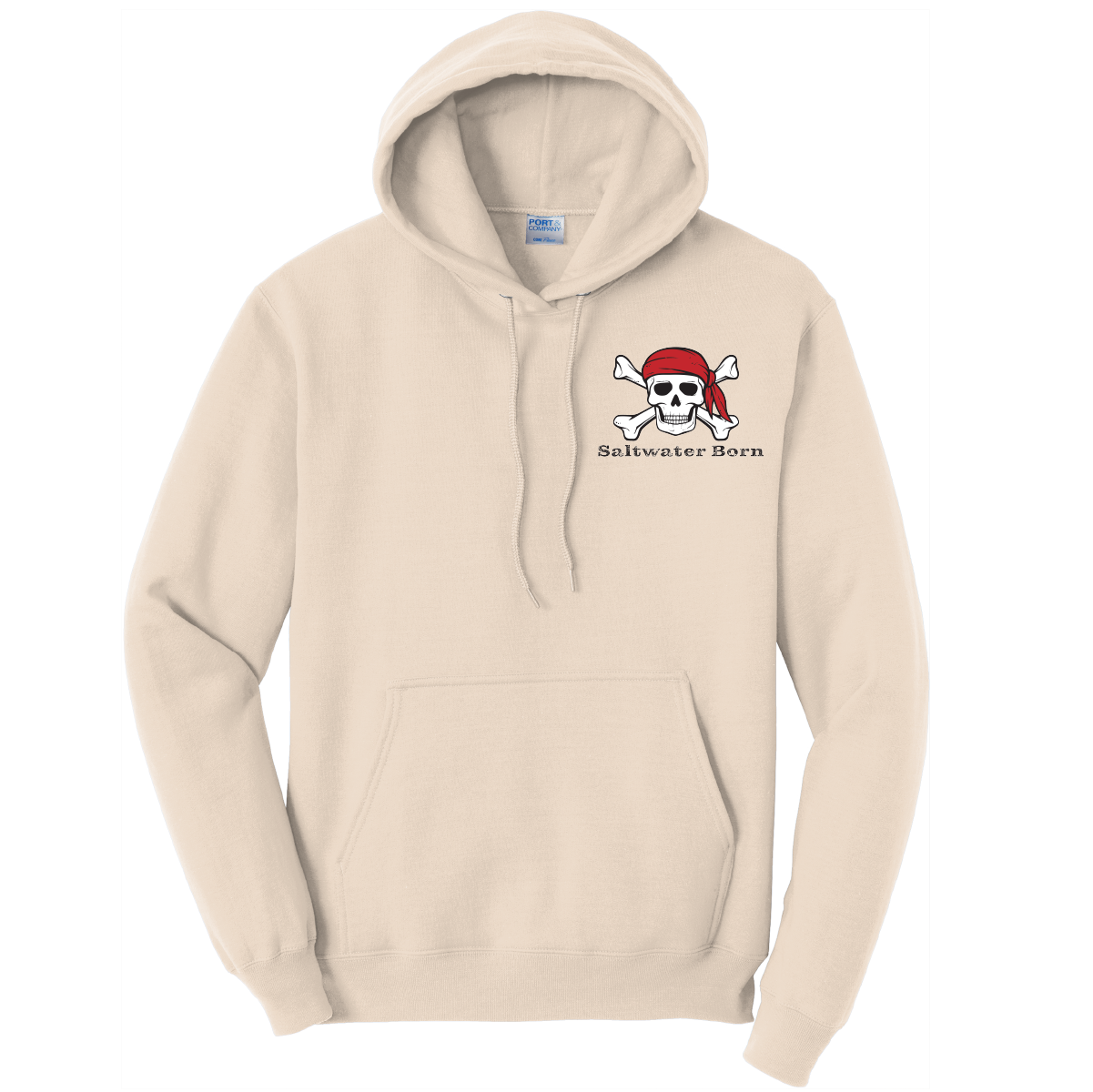 Saltwater Born Surrender The Booty Cotton Hoodie