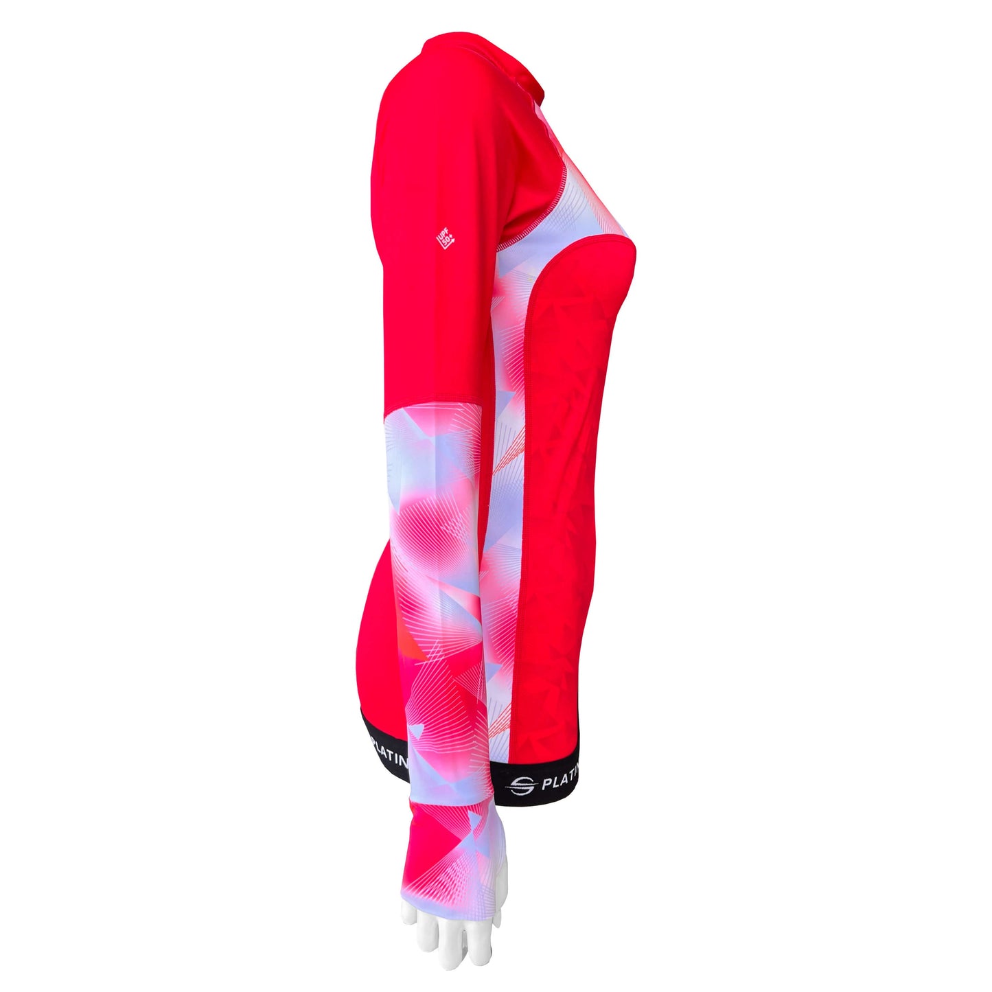 Long Sleeve Rash Guard for Women UPF 50+ | Active - Red