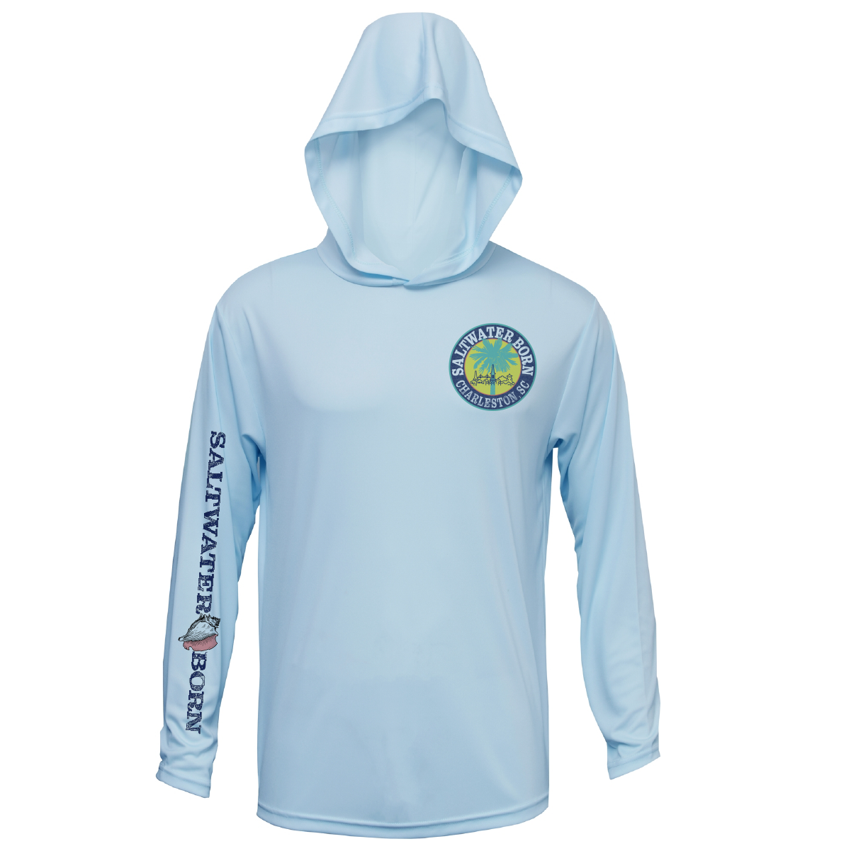 Charleston, SC Kraken Palmetto Logo Men's Long Sleeve UPF 50+ Dry-Fit Hoodie