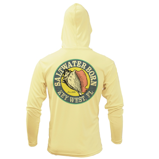 Key West, FL Linear Logo Long Sleeve UPF 50+ Dry-Fit Hoodie