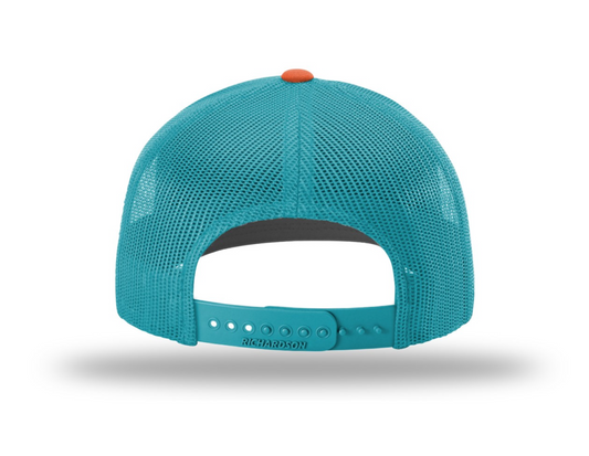 Orange Diamond Head Trucker