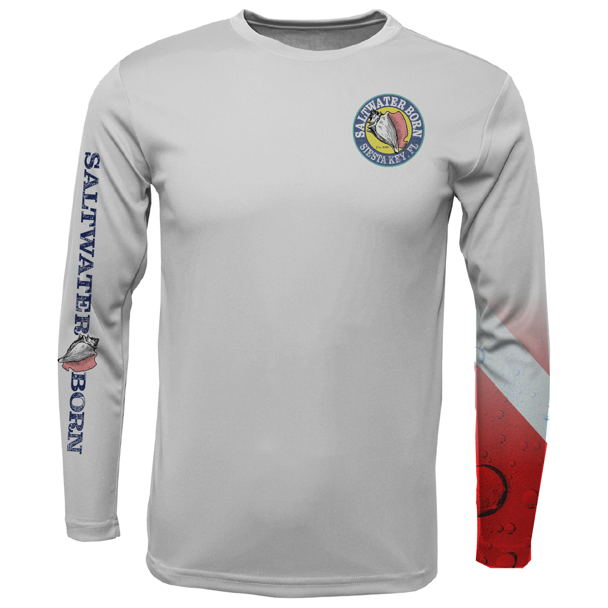 Siesta Key, FL Hogfish Diver with Scuba Sleeve LS UPF 50+ Dry-Fit Shirt