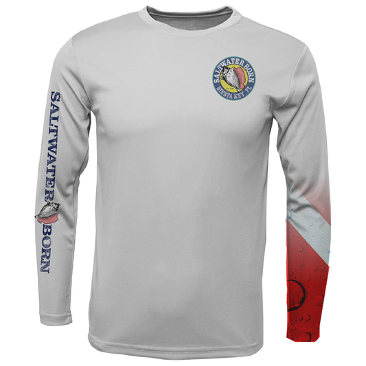 Siesta Key, FL Hogfish Diver with Scuba Sleeve LS UPF 50+ Dry-Fit Shirt