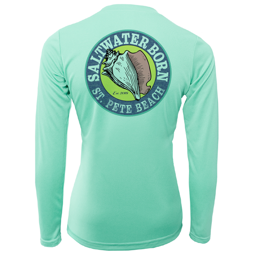 St. Pete Beach, FL "Saltwater Hair Don't Care" Long Sleeve UPF 50+ Dry-Fit Shirt