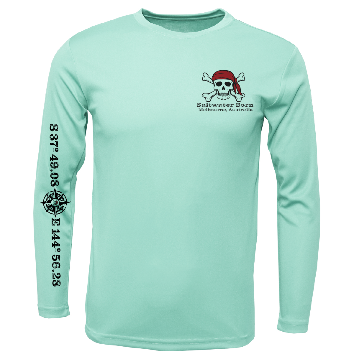 Melbourne, Australia "All for Rum and Rum For All" Long Sleeve UPF 50+ Dry-Fit Shirt