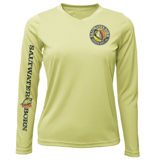 Siesta Key Beach Girl Women's Long Sleeve UPF 50+ Dry-Fit Shirt