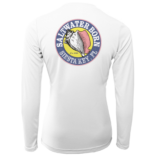 Siesta Key "Saltwater Hair...Don't Care" Long Sleeve UPF 50+ Dry-Fit Shirt