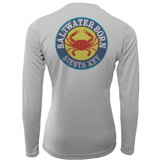 Siesta Key Steamed Crab Women's Long Sleeve UPF 50+ Dry-Fit Shirt