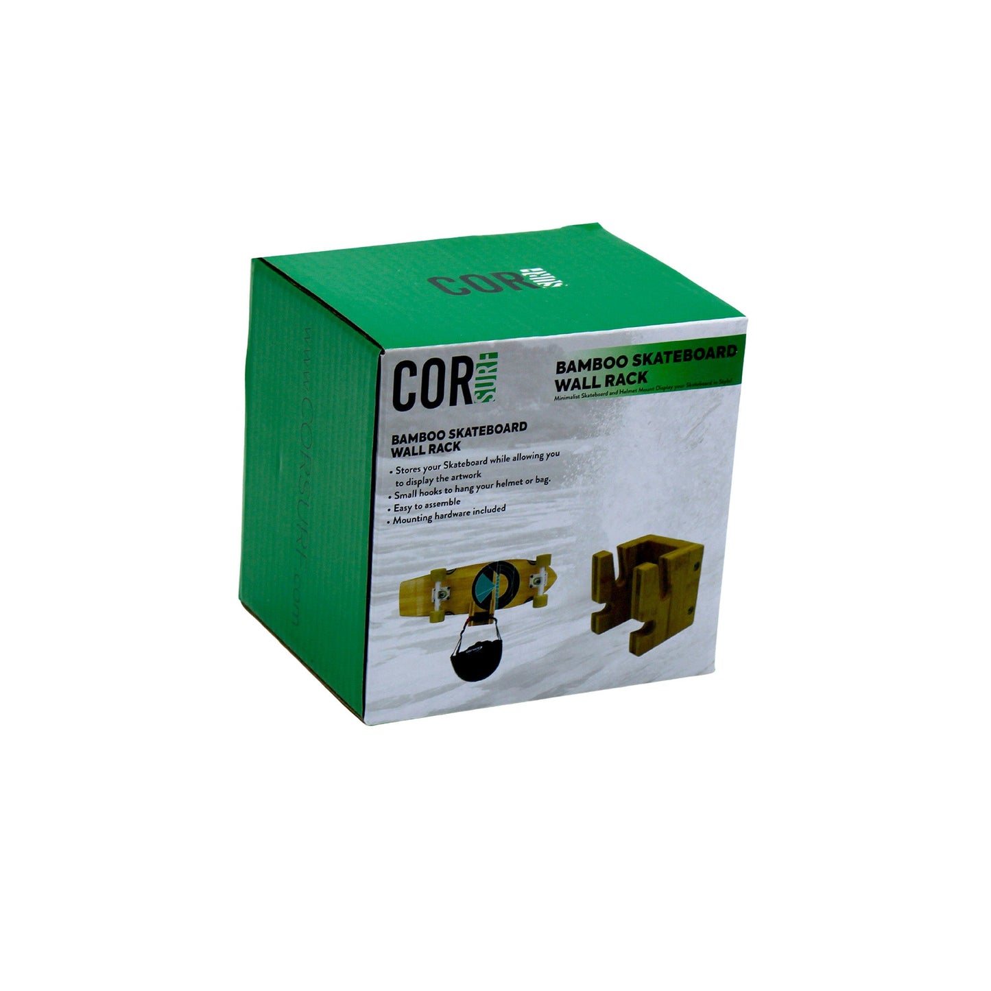 Bamboo Skate & Snowboard Wall Rack