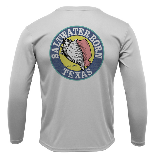 Texas Flag Men's Long Sleeve UPF 50+ Dry-Fit Shirt