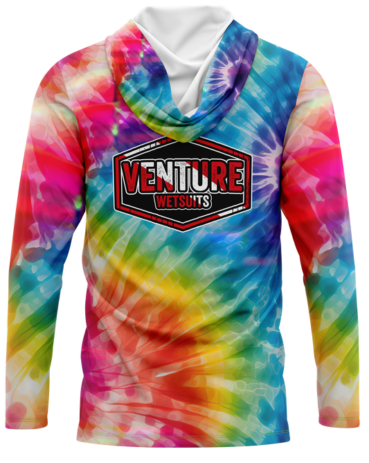 VW Retro Tie Dye Dri Fit Hoodie (Adult/Keiki)