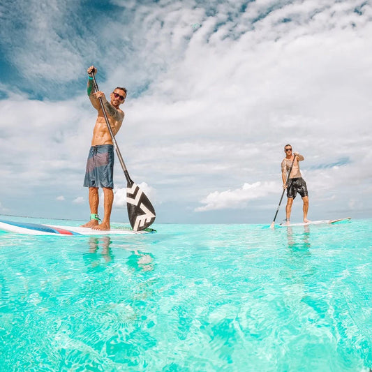 Carbon-Fiberglass Adjustable Paddle with ABS Edge - Black