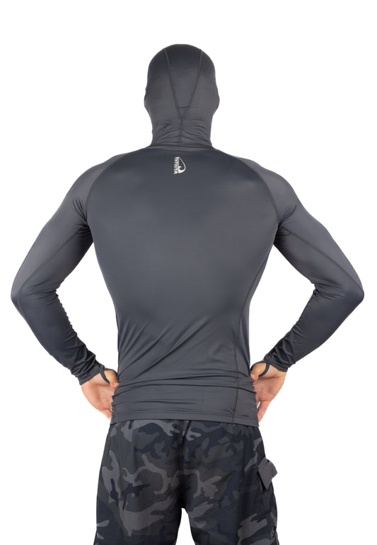 Anthracite Carvico Hooded Surf Rashguard