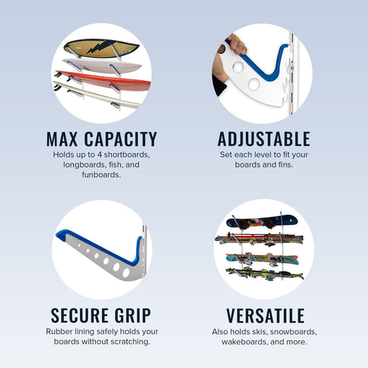 OUTLET | Outerbanks Surfboard Storage | Adjustable XSR | 4 Level