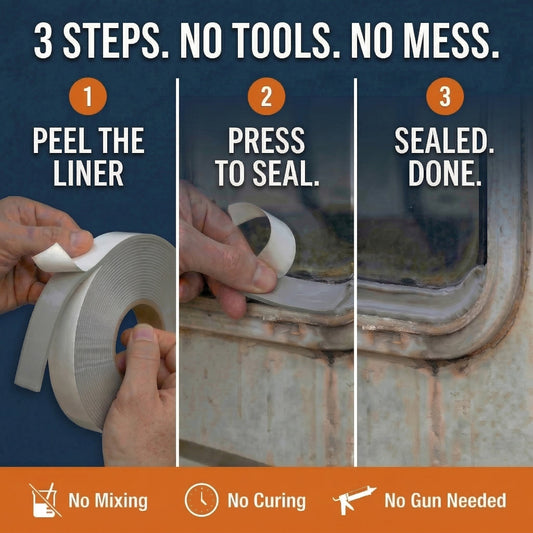 Butyl Tape RV and Boat Window Seal Sealant