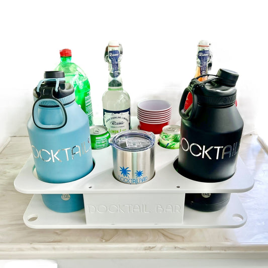 Docktail Boat Table Caddy with 2 SeaSucker Vacuum Mounts - Choose Your Color