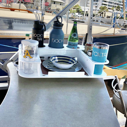 Docktail Butler Table with SeaSucker Vacuum Mounts