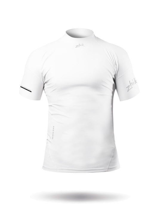 Zhik Mens White Eco Spandex Short Sleeve Top | SendIt Sailing