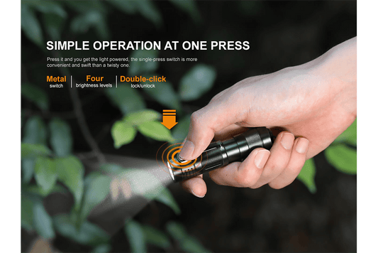 Fenix E09R Rechargeable High-Output Flashlight - 600 Lumens