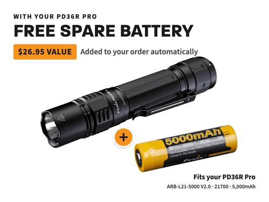 Fenix PD36R Pro 2800 Lumen Flashlight