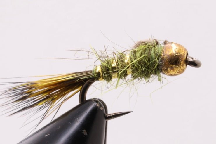 Olive Gold Ribbed Hare's Ear