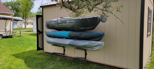 Outdoor Wall Rack | 46 Inch Adjustable Height | Kayak & SUP