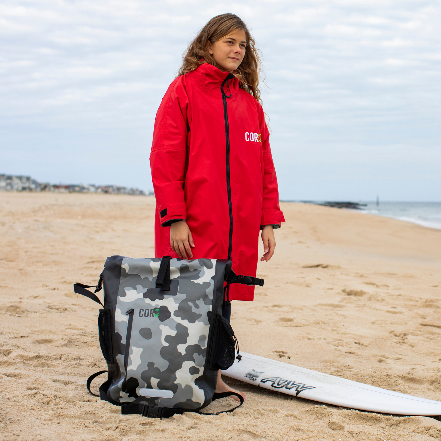 Waterproof Swim Parka (Red)