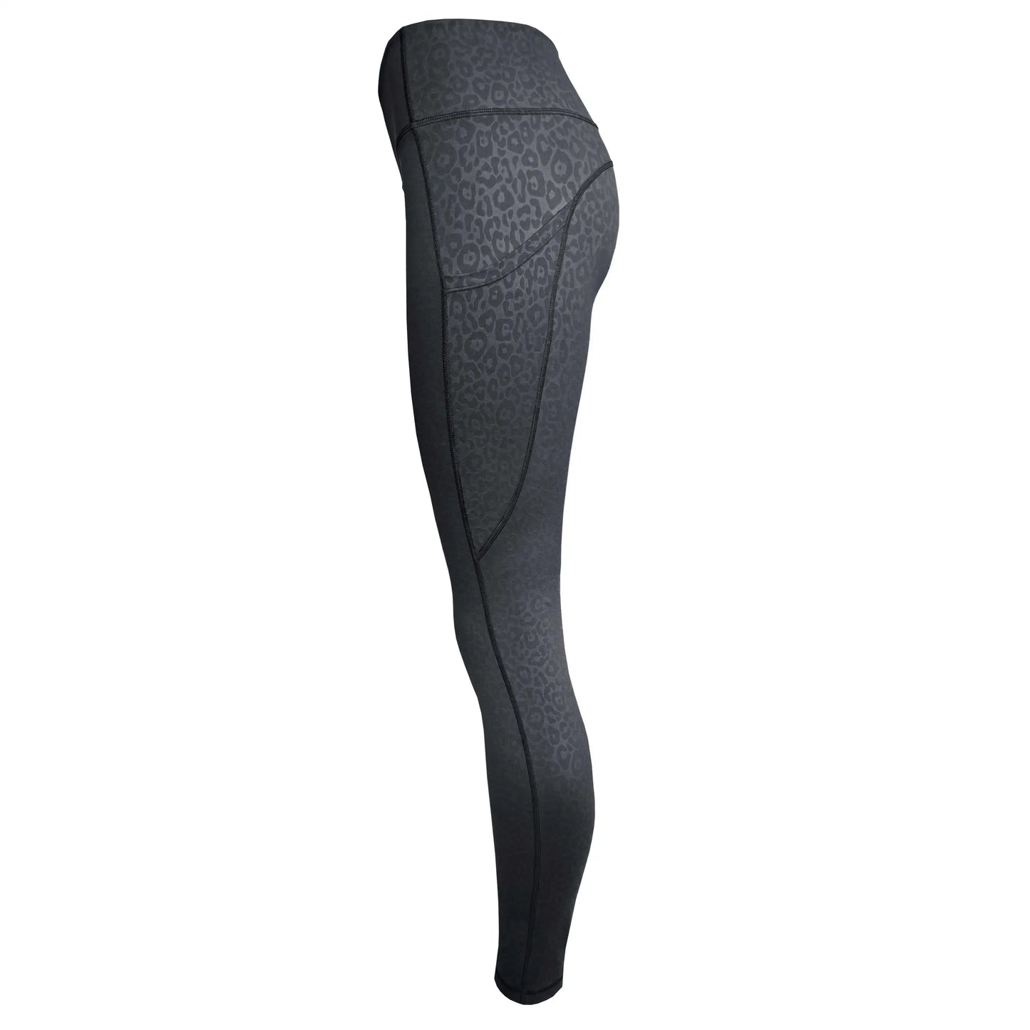 Swim & Gym Leggings for Women UPF 50+ | Cheetah - Black