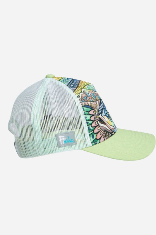 Tropical Tarpon Abstract Trucker Hat