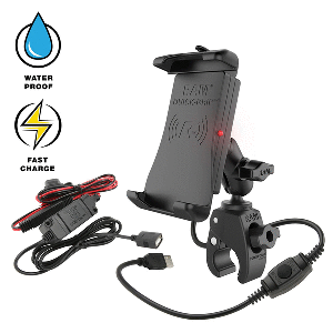 RAM Mount Quick-Grip 15W Waterproof Wireless Charging Mount with Tough-Claw | SendIt Sailing