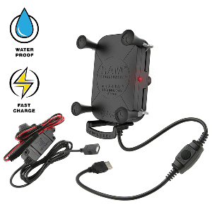 RAM Mount Tough-Charge 15W Waterproof Wireless Charging Holder with Charger | SendIt Sailing