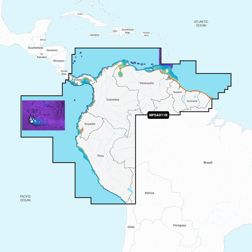 Navionics Platinum+ NPSA011R - South America North | SendIt Sailing
