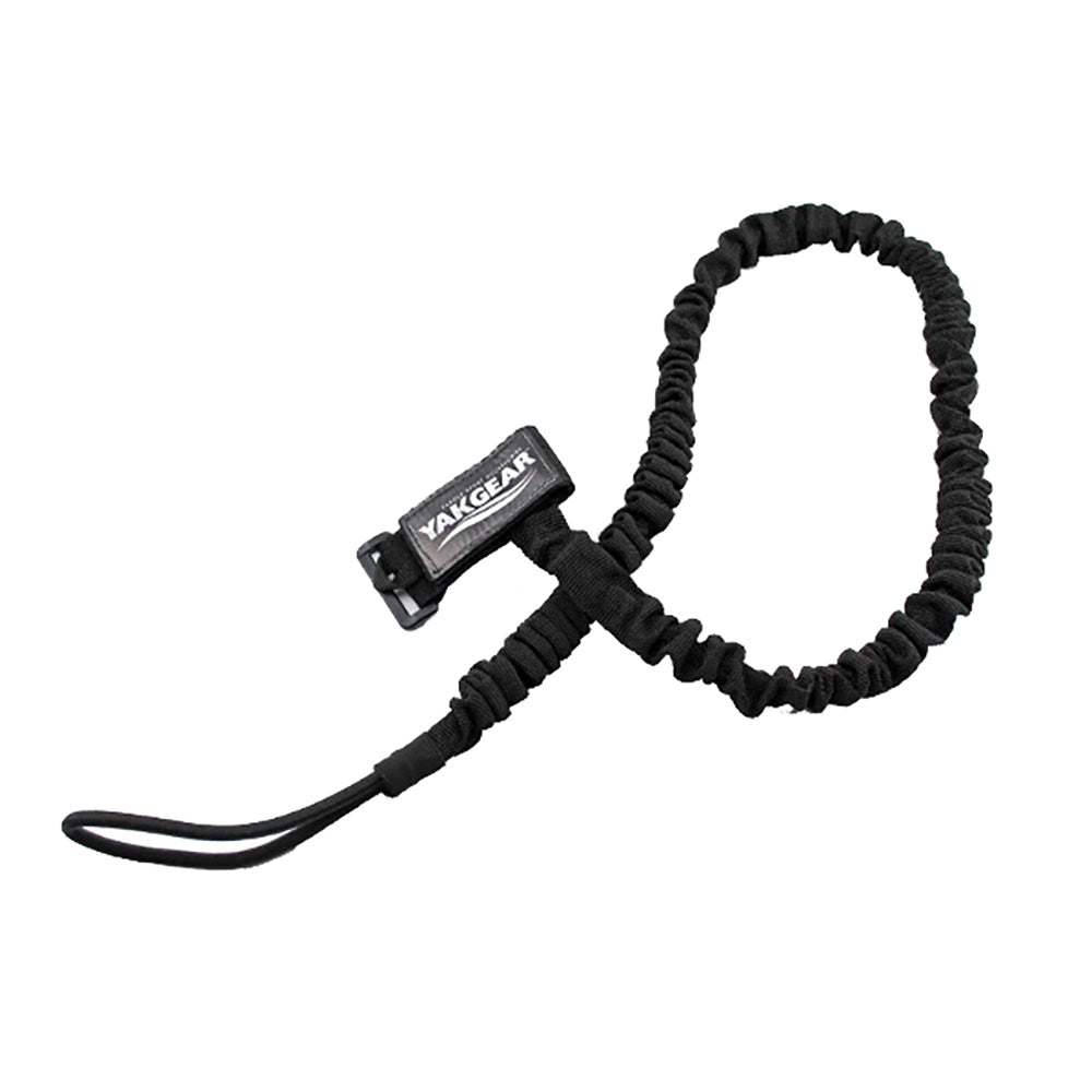 YakGear 36in Baja Paddle Leash - Black | SendIt Sailing