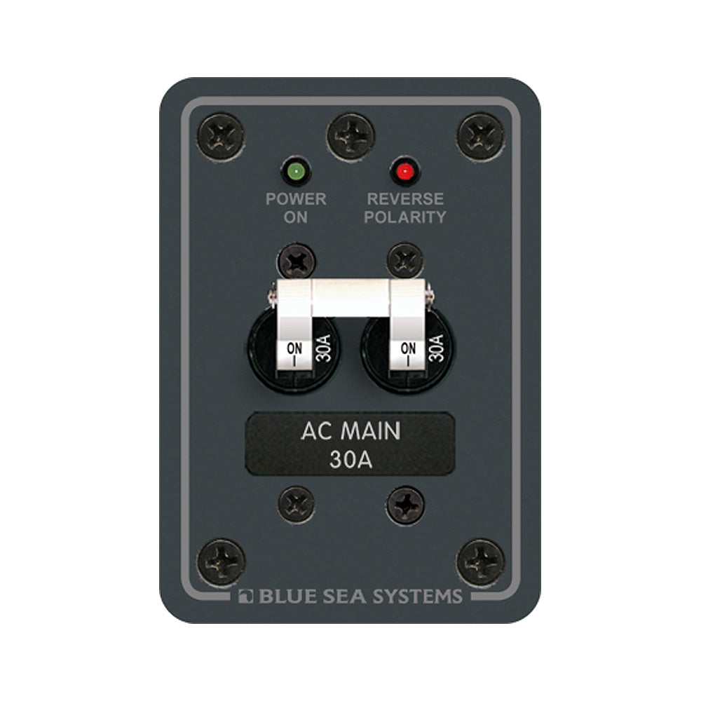 Blue Sea 8077 AC Main Only Toggle Circuit Breaker Panel | SendIt Sailing