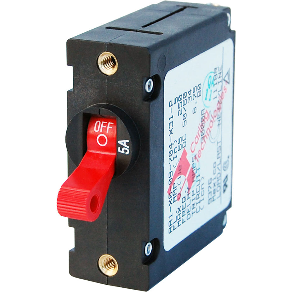 Blue Sea 7201 AC/DC Single Pole Magnetic World Circuit Breaker - 5 AMP | SendIt Sailing