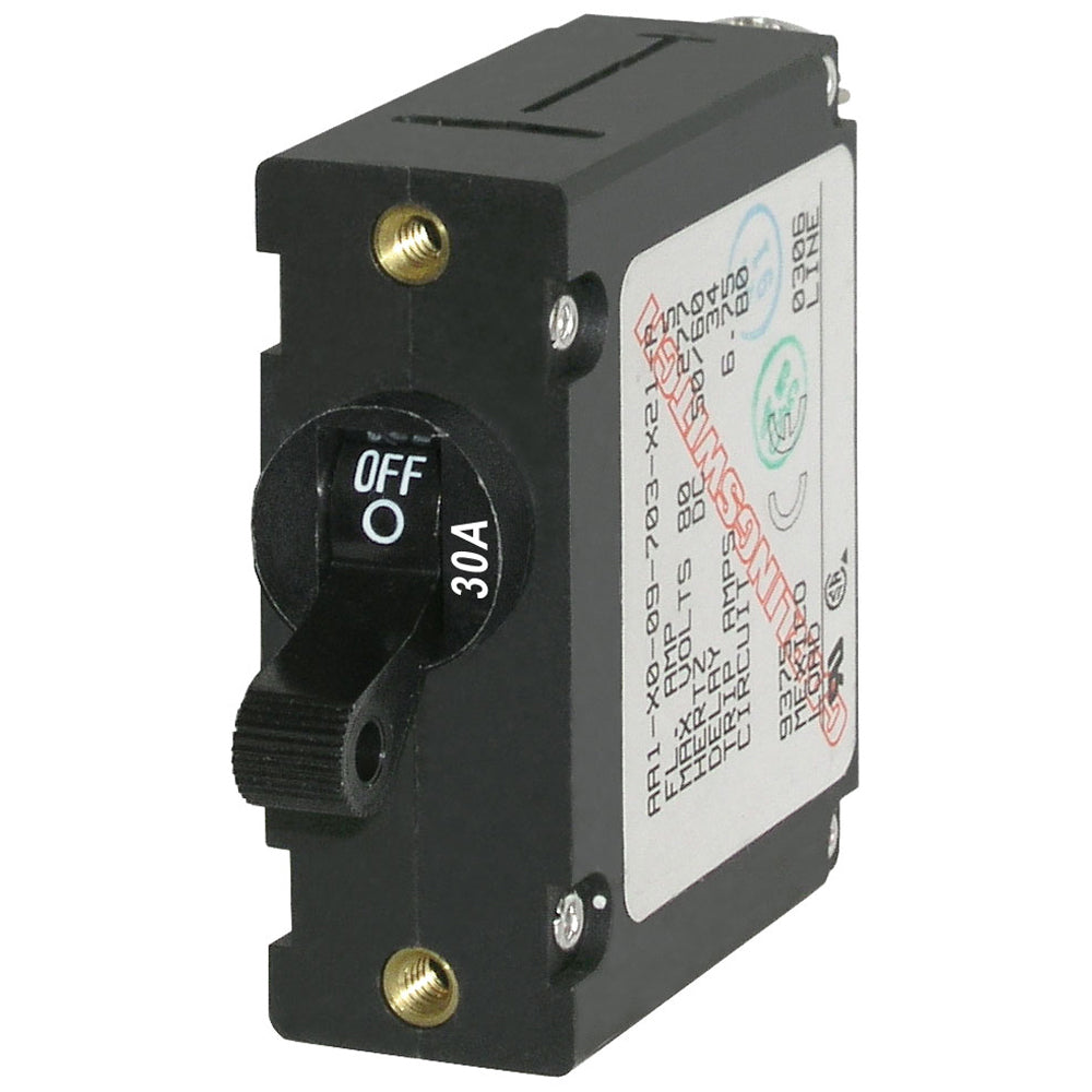 Blue Sea 7220 AC / DC Single Pole Magnetic World Circuit Breaker - 30 Amp | SendIt Sailing