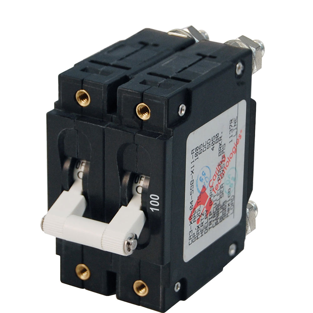 Blue Sea 7258 C-Series Double Pole Circuit Breaker - 100A | SendIt Sailing