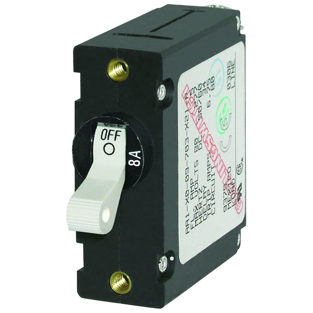 Blue Sea 7299 AC / DC Single Pole Magnetic World Circuit Breaker - 8 Amp | SendIt Sailing