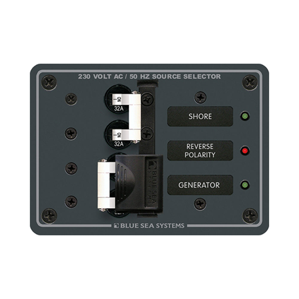 Blue Sea 8161 AC Toggle Source Selector (230V) - 2 Source | SendIt Sailing