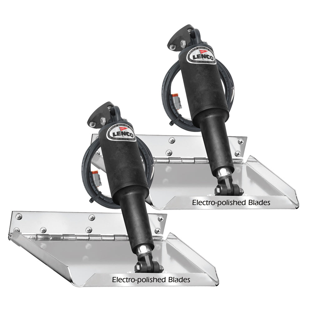 Lenco 12in x 9in Standard Performance Trim Tab Kit without Switch Kit 12V | SendIt Sailing