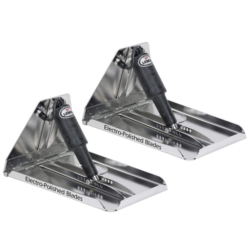 Lenco 17in x 12in Extreme Duty Performance Trim Tab Kit without Switch Kit 12V | SendIt Sailing